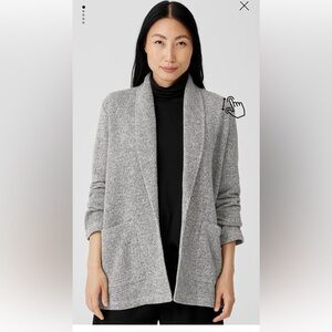 EILEEN FISHER Organic Cotton Tweed Blazer. Size XS. EUC